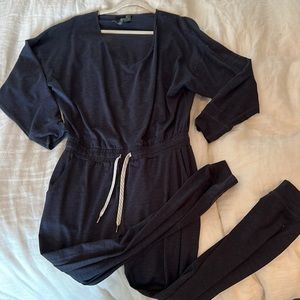 Vuori long sleeve jumpsuit- Navy